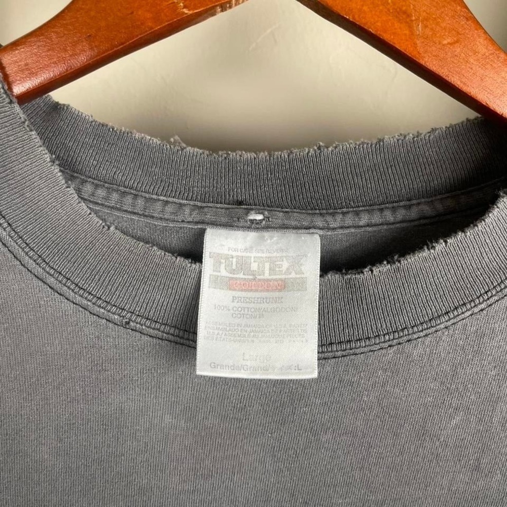 Vintage 2000 Sturgis Wolf Faded Biker Motorcycle Thrashed T Shirt Large - Picture 5 of 8